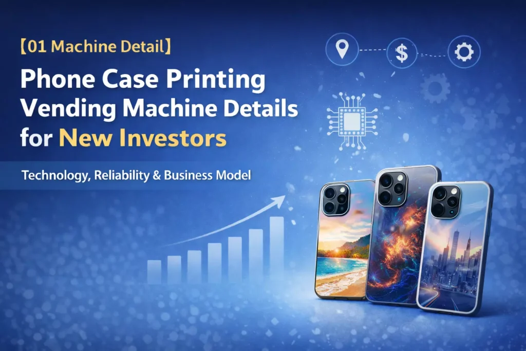 Phone case vending machine Detail