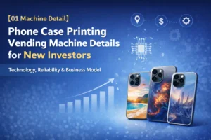 Phone case vending machine Detail