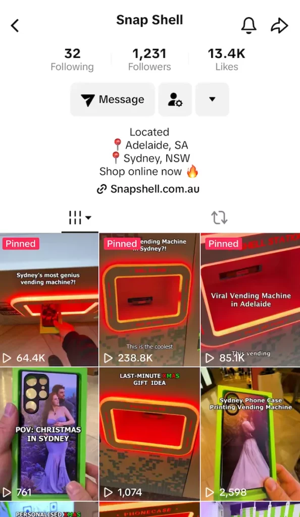 Vending machine for phone cases.