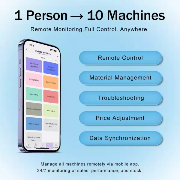 Phone Case Printing Vending Machine for Malls4